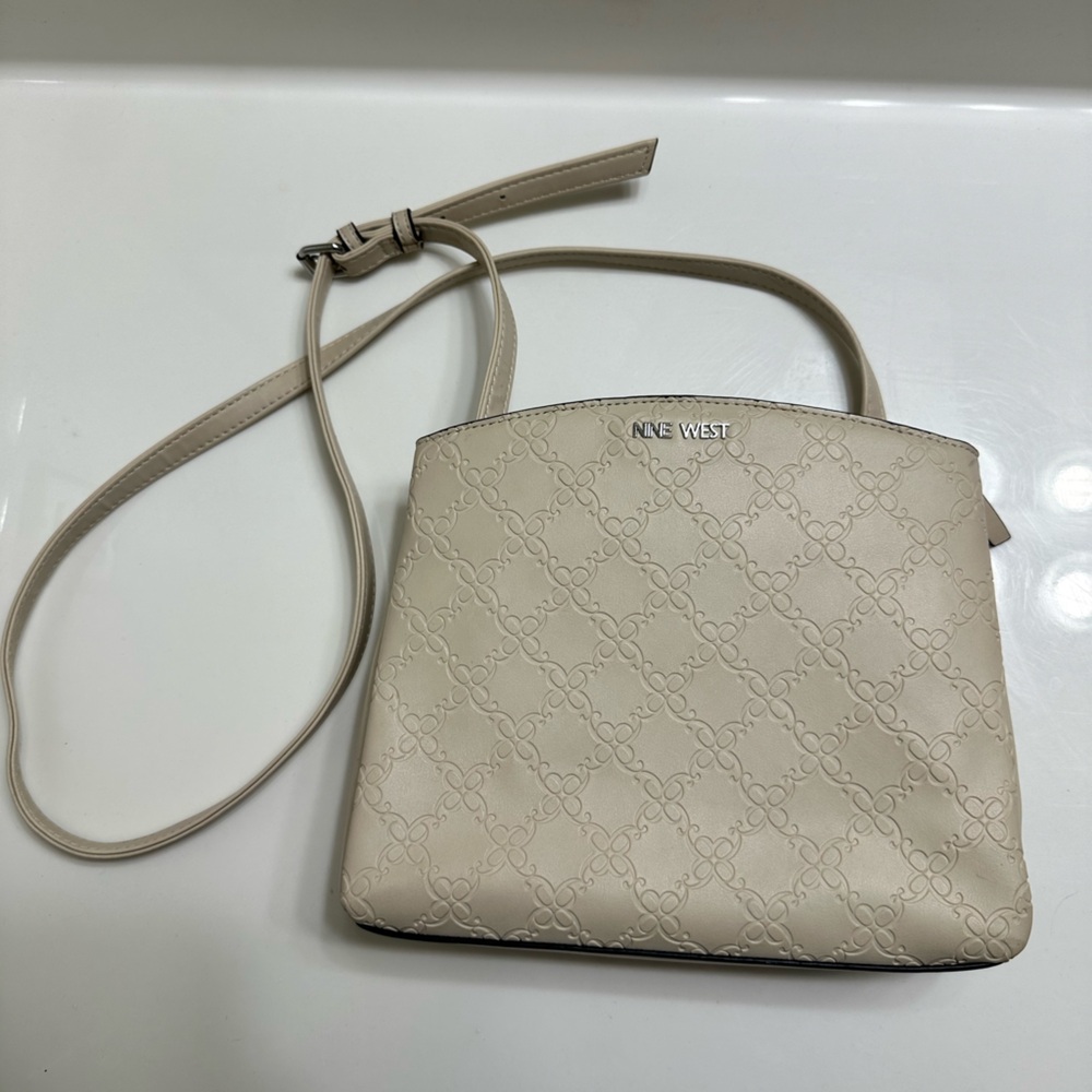 Nine West Cream Crossbody Bag